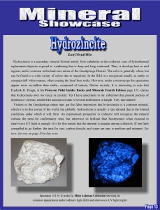 A4 January-February 2015 Hydrozincite